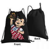 Bob's Big Boy Adult Hamburger Drawstring Gym Bag
