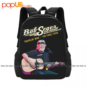 Bob Seger Backpack Large Capacity Vintage Portable Gym Tote Bag