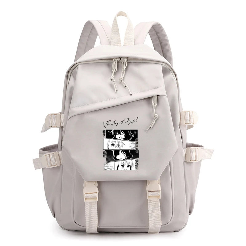 Bocchi The Rock Anime Backpack College Laptop Bag Student Gift Travel Daypack