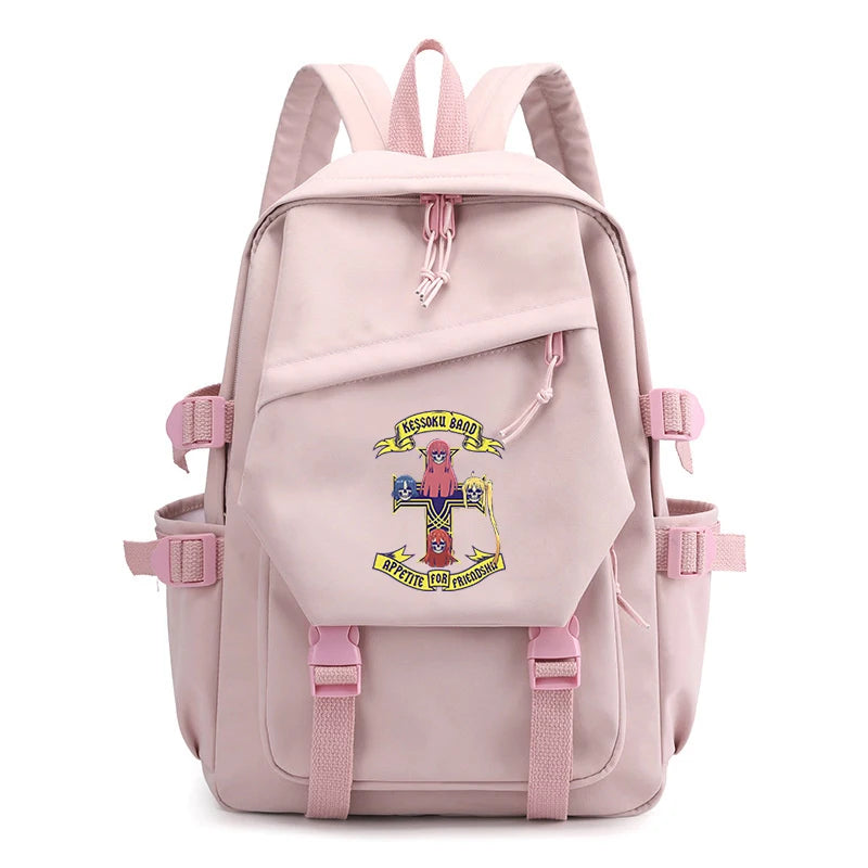 Bocchi The Rock Anime Canvas Bag Pink Backpack