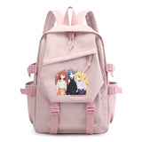 Bocchi The Rock Anime Canvas Bag Pink Backpack