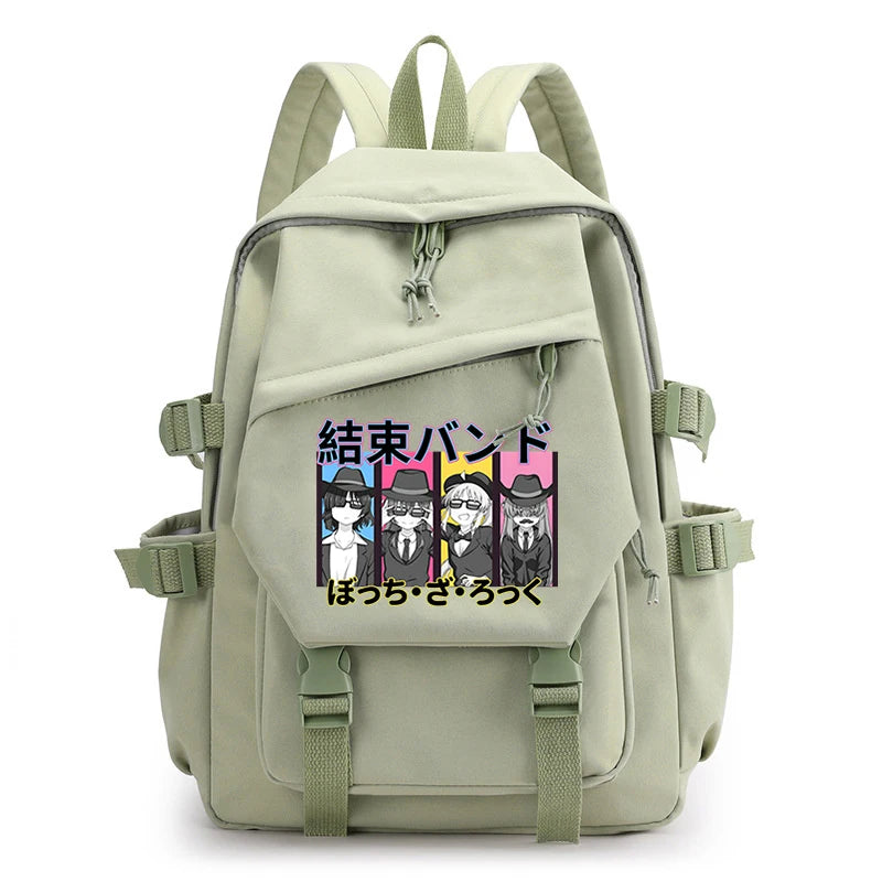 Bocchi The Rock Anime Travel Bags Harajuku Eco-Friendly School Bag