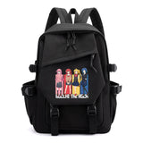 Bocchi The Rock Anime Zip Big Backpack Unisex Teens School Bags
