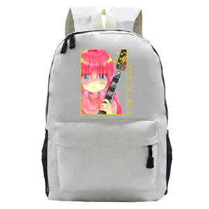 Bocchi The Rock Backpacks Boys Girls Harajuku Canvas Bags Comic Students