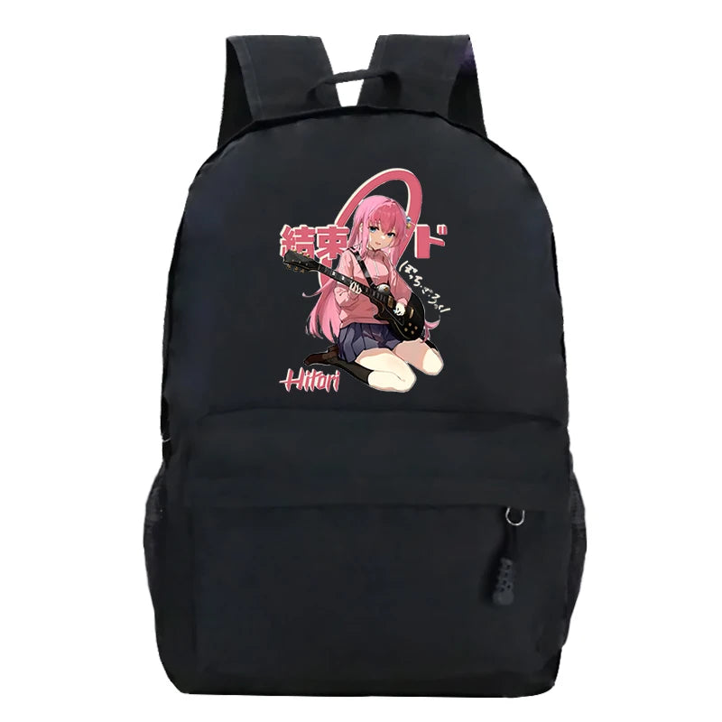 Bocchi The Rock Backpacks High-capacity Harajuku Canvas Schoolbags