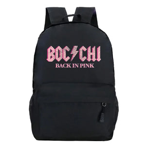 Bocchi The Rock Print Backpacks Letters Harajuku Schoolbags for Girls Boys