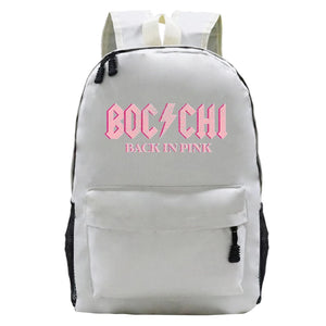 Bocchi The Rock Print Backpacks Letters Harajuku Schoolbags for Girls Boys