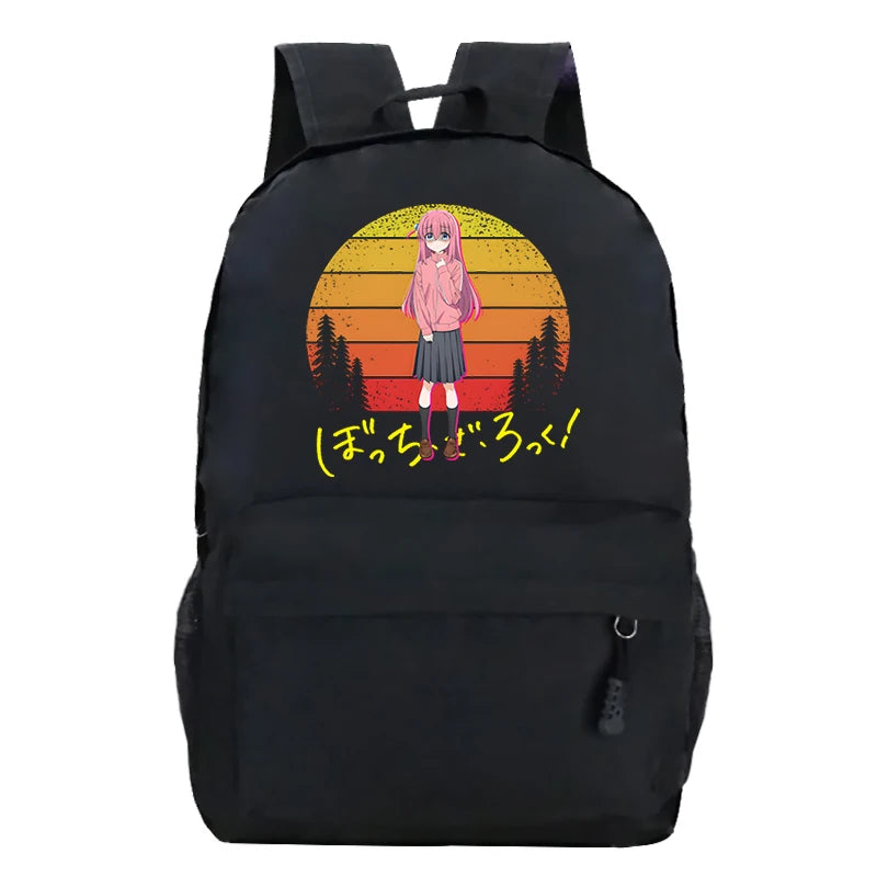 Bocchi The Rock SchoolBags Students Comic Schoolbag Girls Boys Backpack