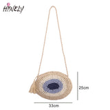 Bohemia Summer Straw Rope Woven Shoulder Messenger Bag