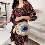Bohemia Summer Straw Rope Woven Shoulder Messenger Bag