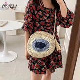 Bohemia Summer Straw Rope Woven Shoulder Messenger Bag