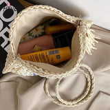 Bohemia Summer Straw Rope Woven Shoulder Messenger Bag