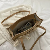 Bohemia Rattan Straw Bag with Floral Embroidery Bow
