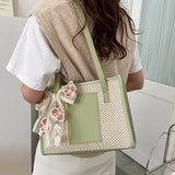 Bohemia Rattan Straw Bag with Floral Embroidery Bow