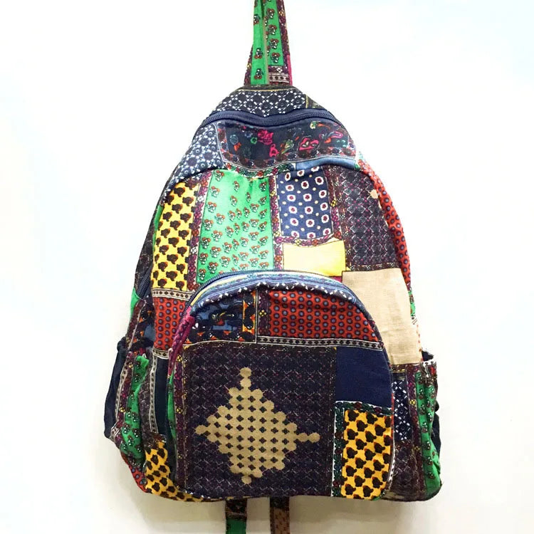 Bohemian Travel Backpack Bag Vintage Style Canvas Handbags Gift