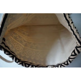 Bohemian Canvas Drawstring Backpack Bag for Women