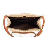 Bohemian Beach Casual Tote Bag Ladies Straw Rattan Crossbody Bucket Bag