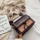 Bohemian Flower Shoulder Crossbody Bag PU Leather Handbags Purses