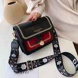 Bohemian Flower Shoulder Crossbody Bag PU Leather Handbags Purses