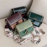 Bohemian Flower Shoulder Crossbody Bag PU Leather Handbags Purses