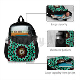 Boho Flower Pattern Outdoor Hiking Backpack