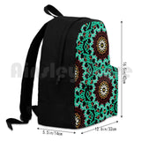 Boho Flower Pattern Outdoor Hiking Backpack