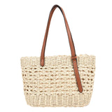 Boho Straw Shoulder Bag Women Beach Handbag Summer Totes