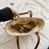 Boho Straw Shoulder Bag Women Beach Handbag Summer Totes