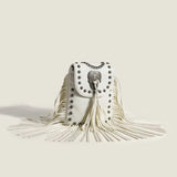 Bohemian Skull Rivet Chain Fringe Vintage Women's Handbags