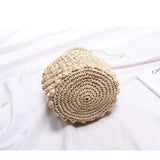 Boho Straw Beach Shoulder Bag for Women Rattan Knitted Tote Handbag
