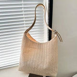 Bohemian Style Straw Tote Bag for Vacation