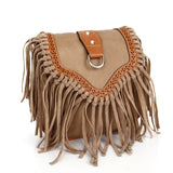 Boho Tassel Crossbody Bag Large Capacity Shoulder Bag for Women