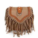 Boho Tassel Crossbody Bag Large Capacity Shoulder Bag for Women