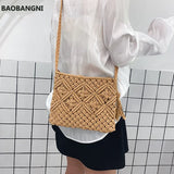 Boho Women Straw Beach Bag Shoulder Messenger Bags Summer Travel Totes