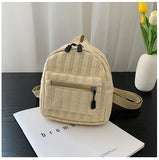 Boho Women Straw Knitting Backpack Shoulder Bags Rattan Backpacks