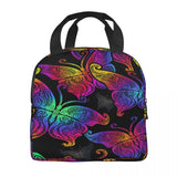 Boho Butterflies Lunch Food Box Bag Insulated Thermal Picnic Lunch Bag