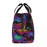 Boho Butterflies Lunch Food Box Bag Insulated Thermal Picnic Lunch Bag
