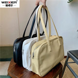 Leather Women Handbag Shoppers Ladies Large Office Briefcase