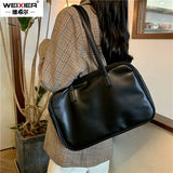 Leather Women Handbag Shoppers Ladies Large Office Briefcase