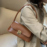 Women Shoulder Bag Pu Leather Vintage Solid For Mobile Phone Keys Party