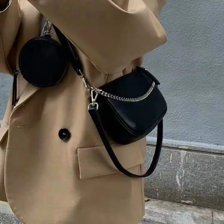 Women's Stylish Retro One Shoulder Messenger Bag Small Change Handbags