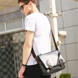 Men's Leather Bag Crossbody Shoulder Messenger