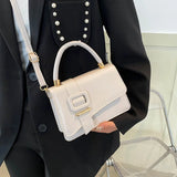 PU Leather Woman Handbags Female Shoulder Bag All-match Messenger Small Squ...