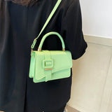 PU Leather Woman Handbags Female Shoulder Bag All-match Messenger Small Squ...