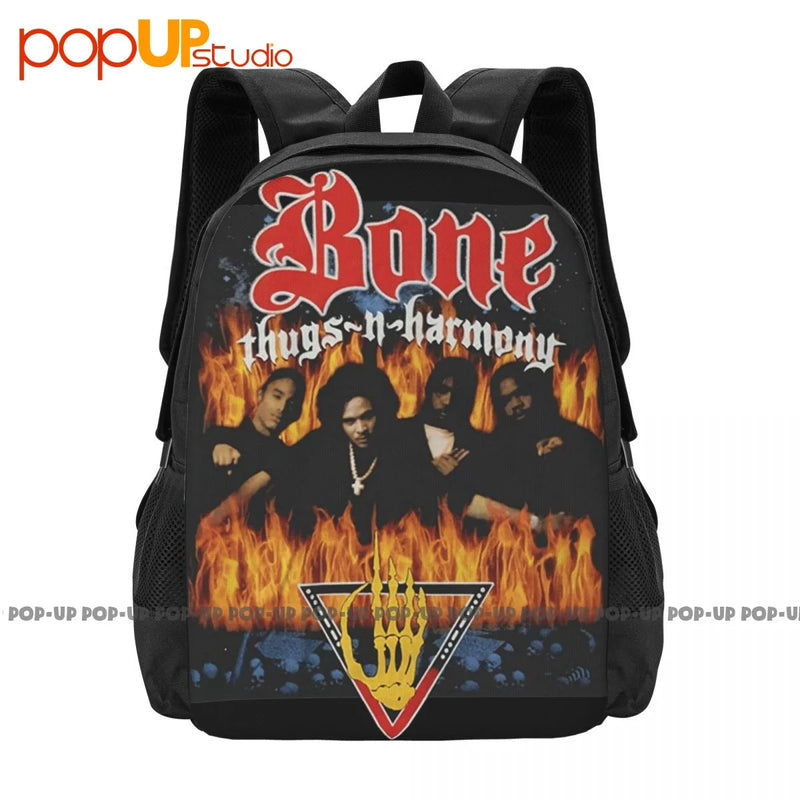 Bone Thugs N Harmony Eyes Backpack Shoe Bag Large Capacity