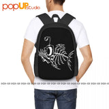 Bonefish Skeleton Backpack Large Capacity Training Storage Bag