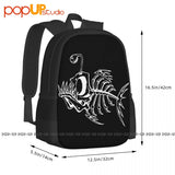 Bonefish Skeleton Backpack Large Capacity Training Storage Bag
