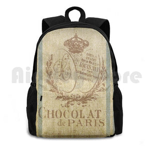Faux Grain Sack Outdoor Hiking Backpack Waterproof Camping Travel