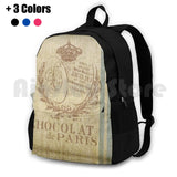 Faux Grain Sack Outdoor Hiking Backpack Waterproof Camping Travel