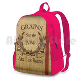 Paris Grain Sack Faux Outdoor Hiking Backpack